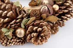 Couronnes De Noël|Couronnes De Noël<Flamant VENETO, guirlande, S Or