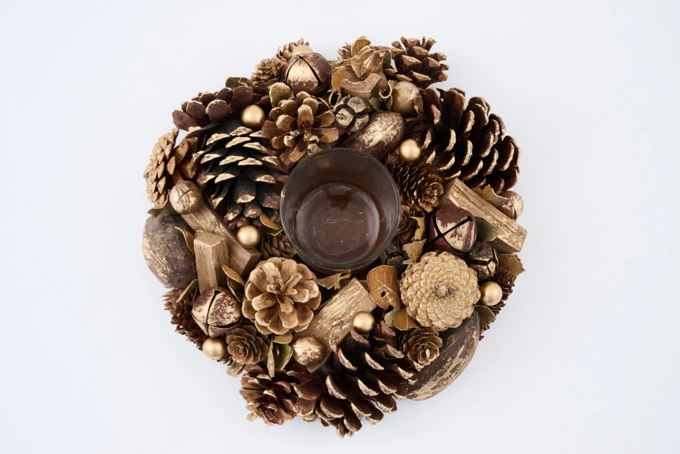 Décoration De Noël|Décoration De Noël<Flamant VENETO, photophe, ronde Or