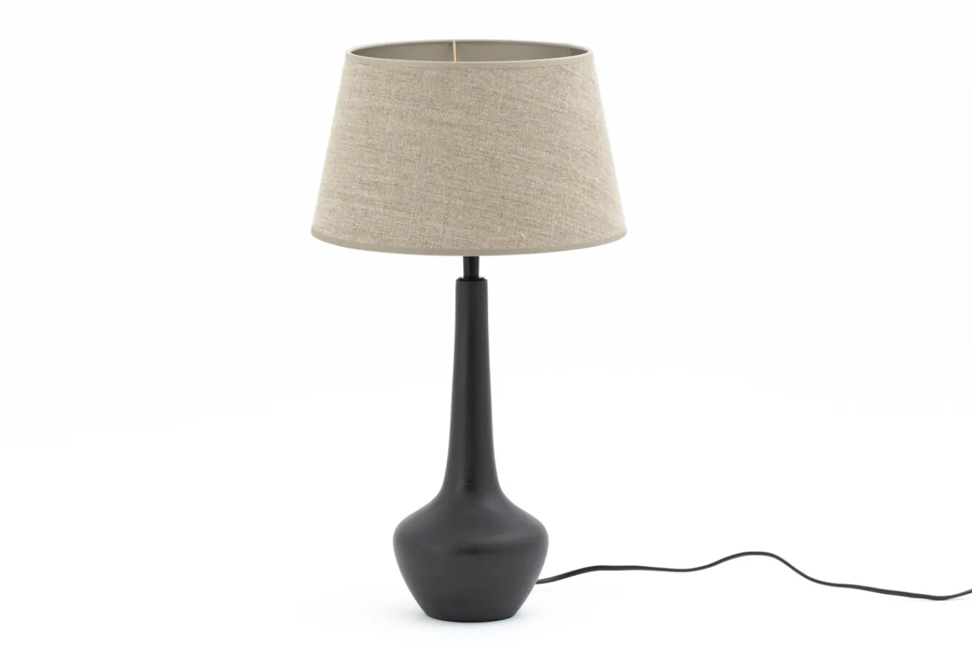 Lampes|Lampes De Table Et De Bureau<Flamant VERDANA, lampe de table, bois, Noir