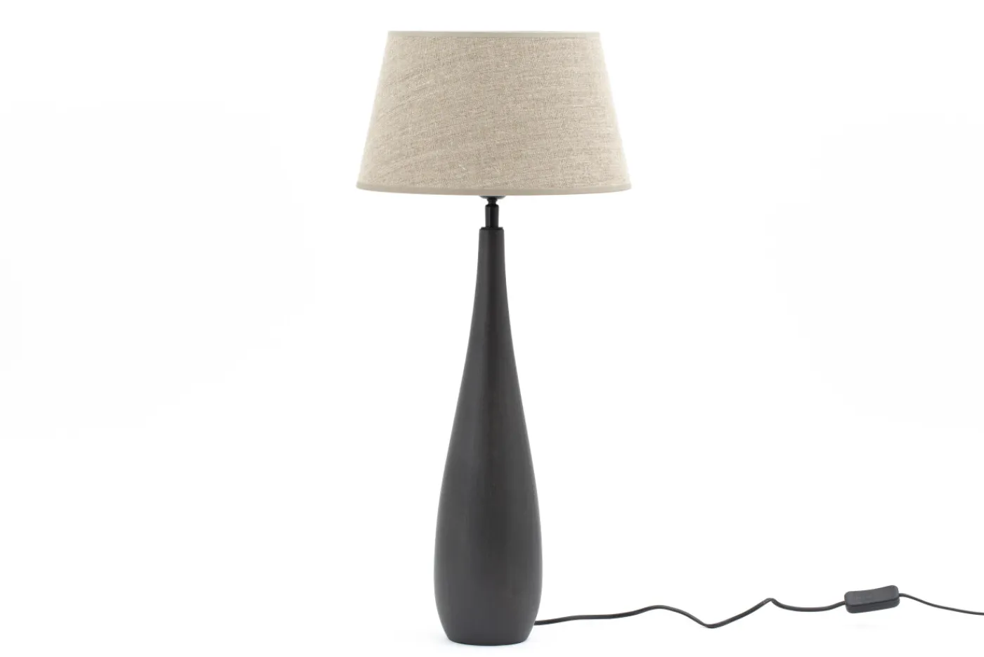 Lampes|Lampes De Table Et De Bureau<Flamant VERNEZ, lampe de table, bois, Noir