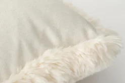 Coussins Décoratifs|Coussins Décoratifs<Flamant VERONICA, coussin, fausse fourrure Blanc