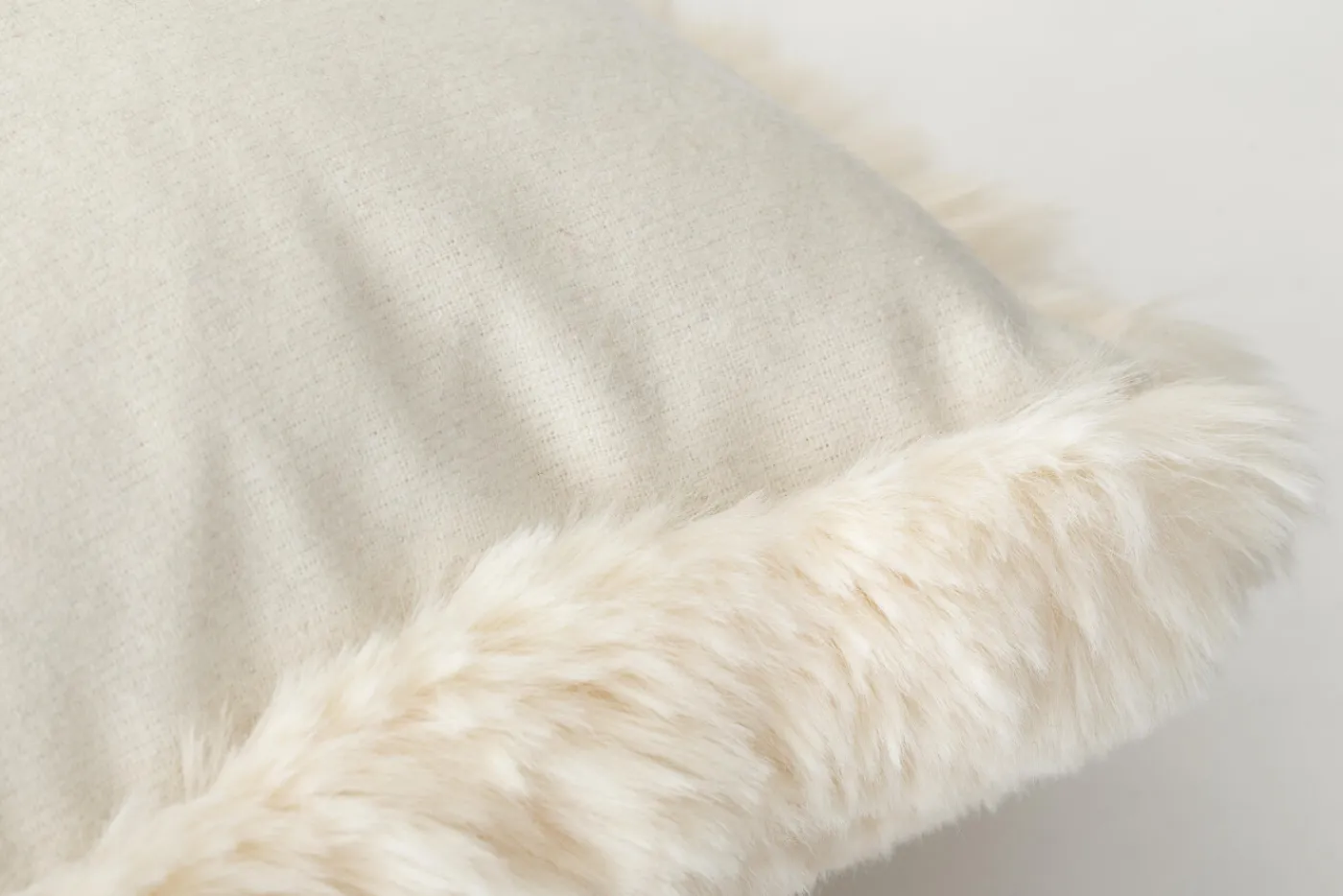Coussins Décoratifs|Coussins Décoratifs<Flamant VERONICA, coussin, fausse fourrure Blanc