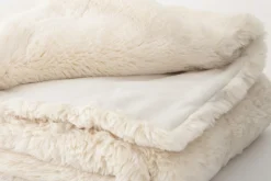 Plaids Et Couvre-Lits|Plaids Et Couvre-Lits<Flamant VERONICA, plaid, fausse fourrure Blanc