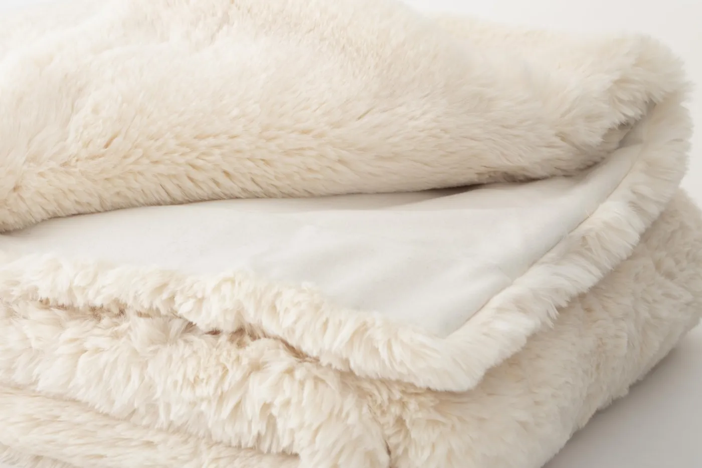 Plaids Et Couvre-Lits|Plaids Et Couvre-Lits<Flamant VERONICA, plaid, fausse fourrure Blanc