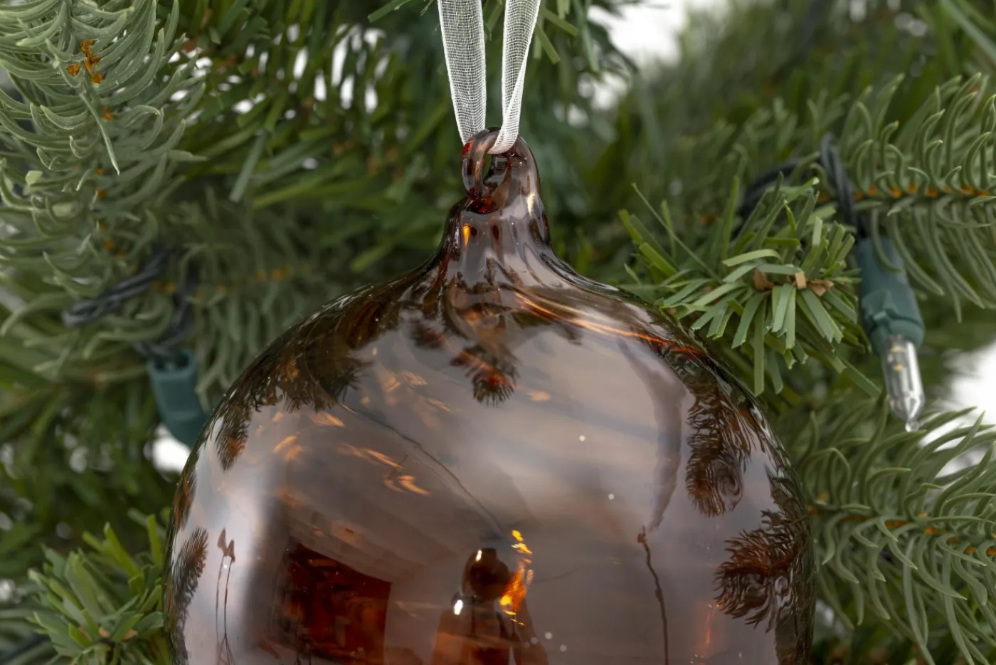 Boules De Noël|Boules De Noël<Flamant VIGINIE, boule de Noël Brun