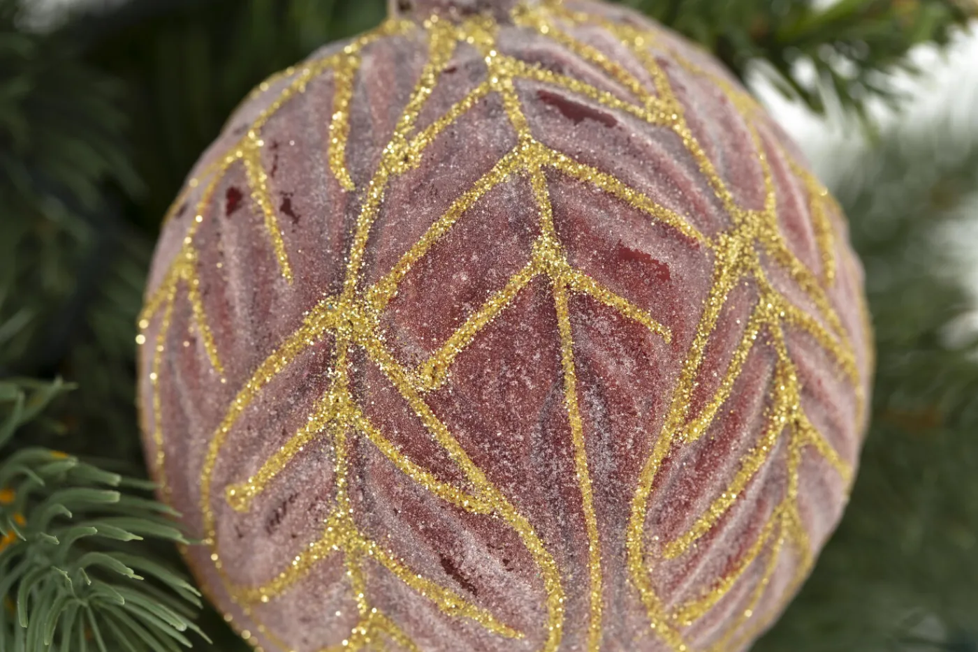 Boules De Noël|Boules De Noël<Flamant VOCALE, boule de Noël Rose