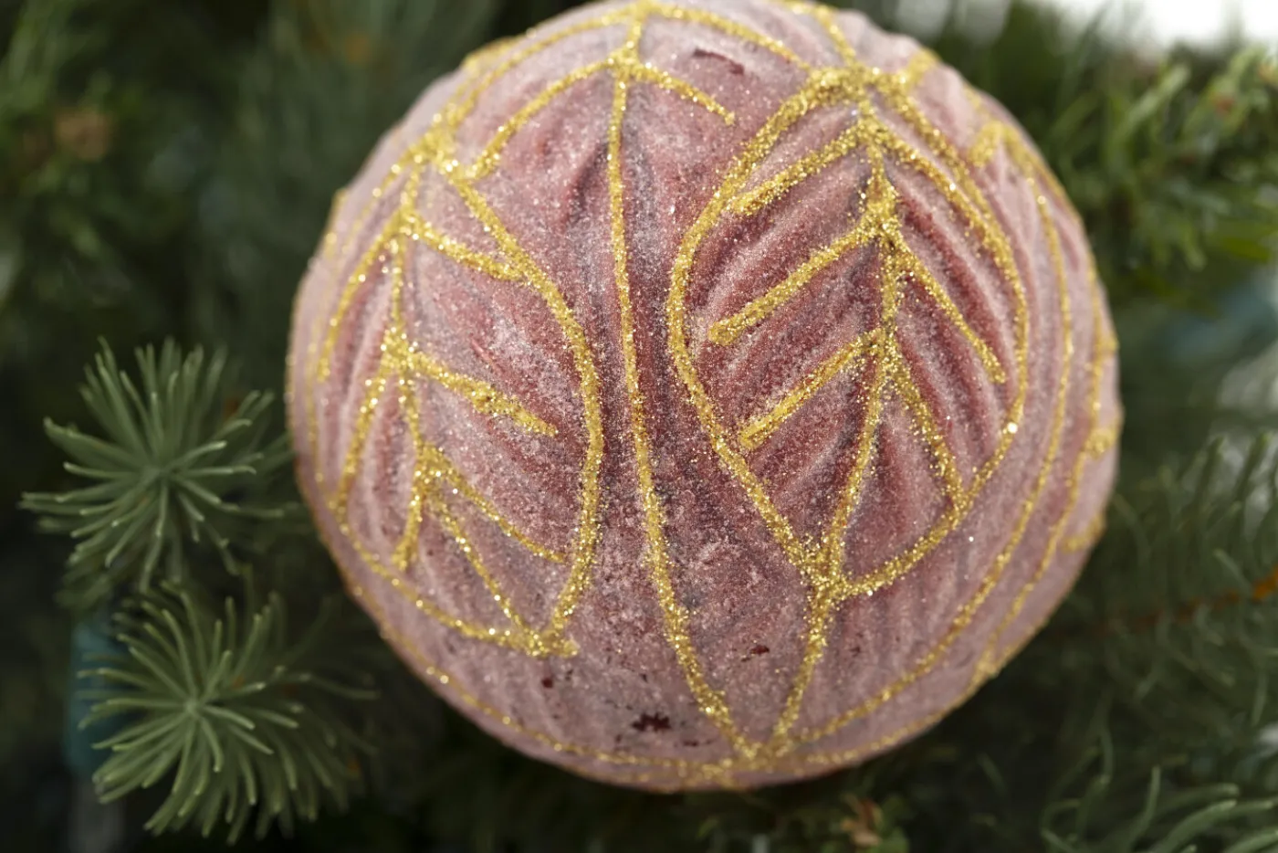Boules De Noël|Boules De Noël<Flamant VOCALE, boule de Noël Rose