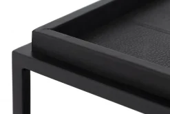 Tables D’Appoint & Consoles|Tables D’Appoint & Consoles<Flamant WILLIA, bout de canapé, métal et cuir Mixte