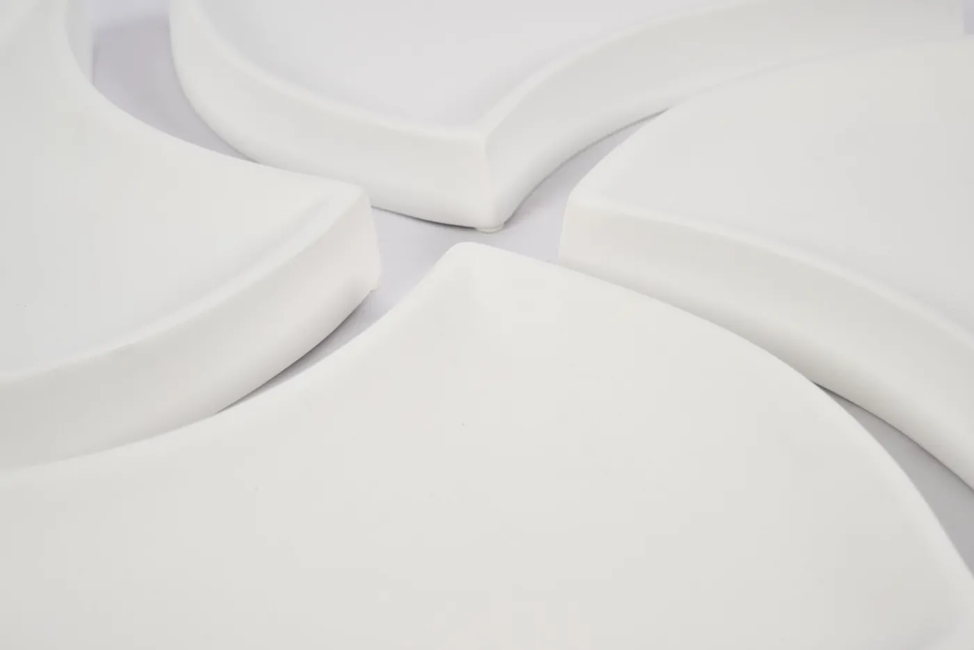 Plats|Plats<Flamant YUNI, coupe, céramique, , set de 4 Blanc