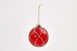 Boules De Noël|Boules De Noël<Flamant ZARIAS, boule de Noël Rouge