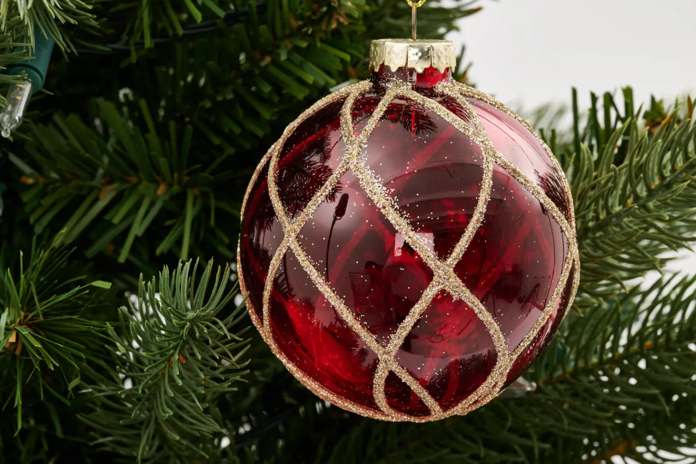 Boules De Noël|Boules De Noël<Flamant ZARIAS, boule de Noël Rouge