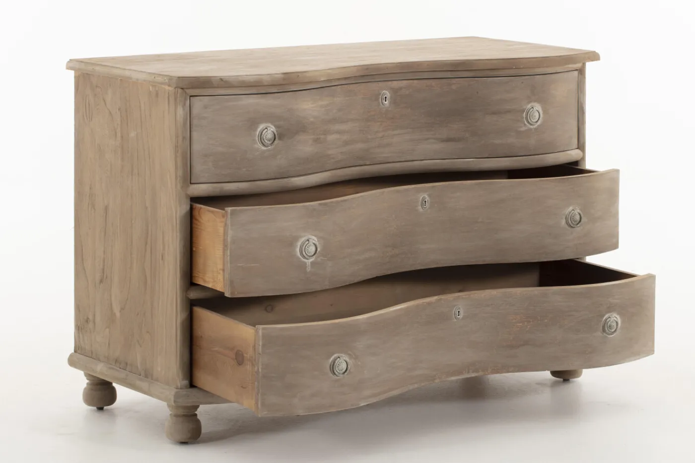 Commodes|Armoires<Flamant ZAVI, commode, 3 tiroirs, gris